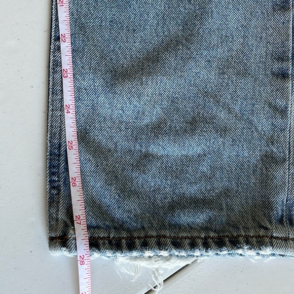Agolde 90’s Jeans Light Wash Button Fly 100% Organic Cotton High Waist Sz 23 - Picture 13 of 16